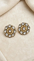 Royal Kundan Floral Stud Earrings