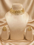 Gold Tone Statement Choker Set