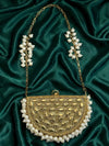 Gold Handcrafted Clutch Bag