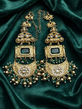 Emerald Green Statement Earrings